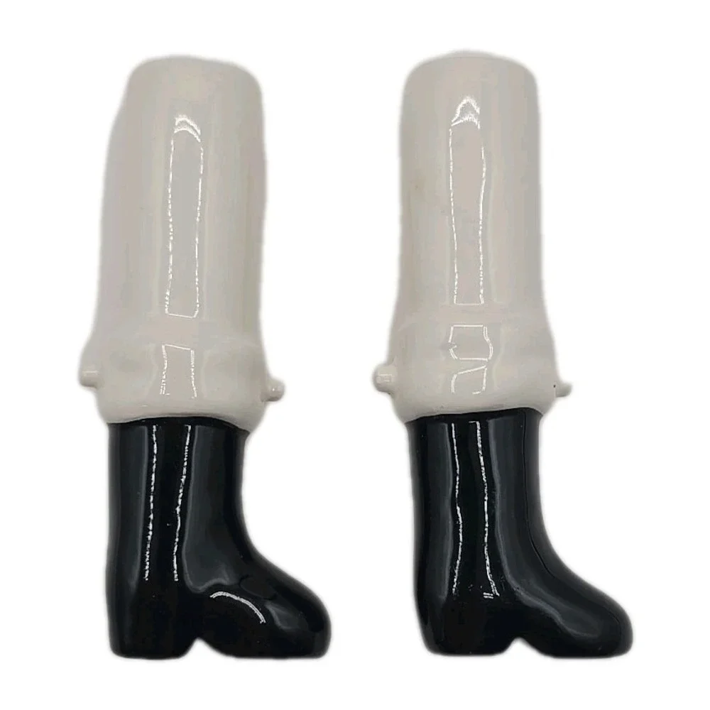 Dept 56 Ceramic Christmas Santa in Chimney Salt & Pepper Shaker Set for Holidays